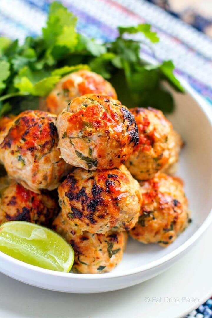 DIY Baked Spicy Turkey Meatballs With Zucchini 2