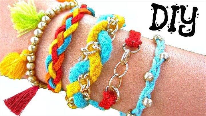 DIY Boho Summer Bracelets