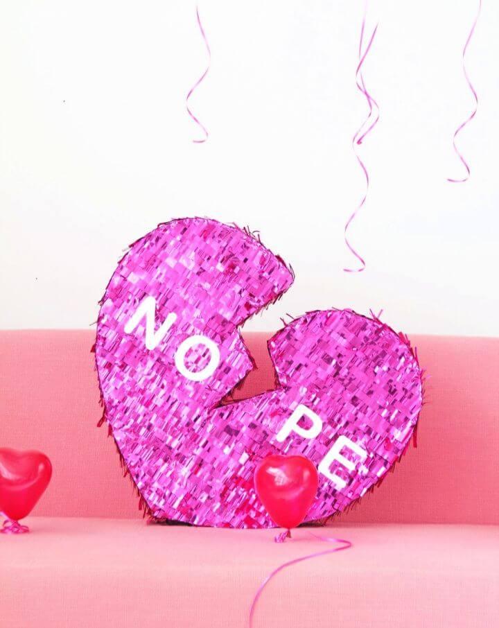 DIY Broken Heart Valentine’s Day Piñata