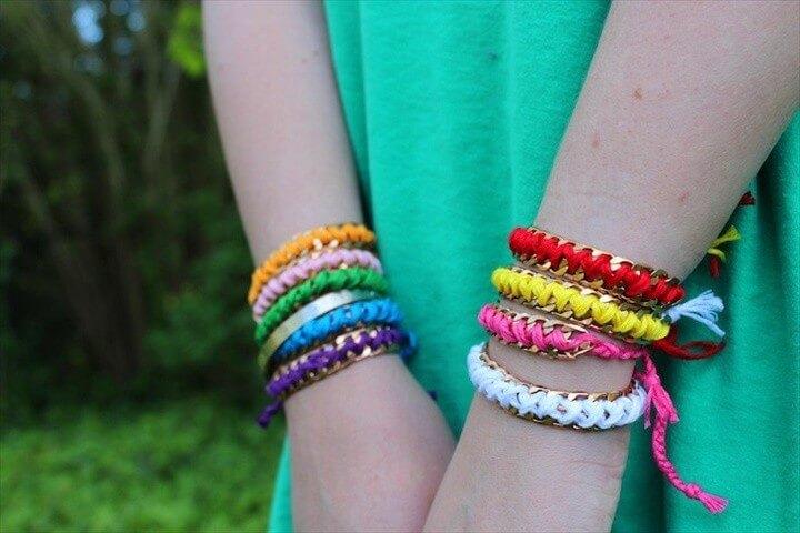 DIY Chain Friendship Bracelets