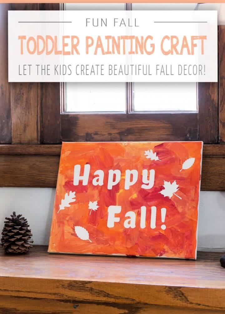DIY Fun Fall Painting Craft For Toddlers