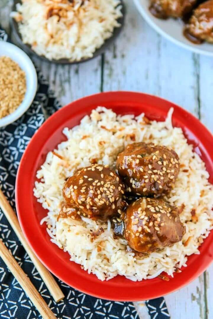 DIY Ground Turkey Meatballs With Teriyaki Sauce 2