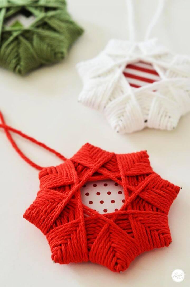 DIY Homemade Christmas Tree Star Ornaments