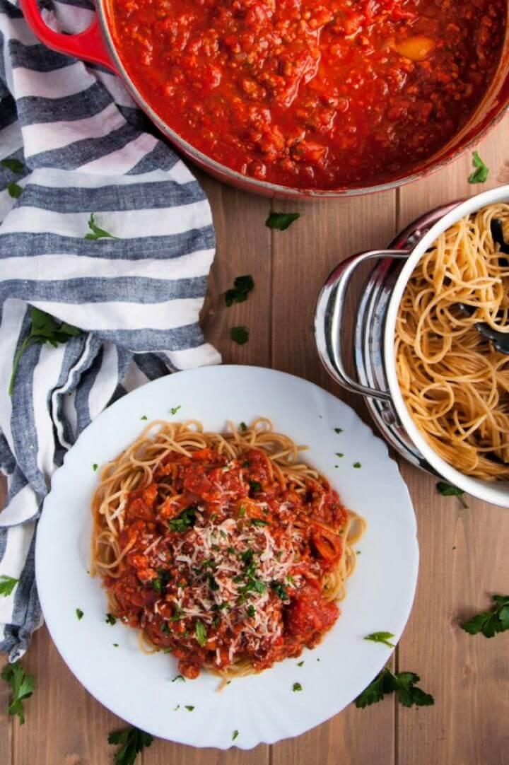 DIY Homemade Spaghetti Sauce with Turkey 2
