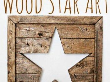 DIY Pottery Barn Inspired Cut Out Wood Star Art