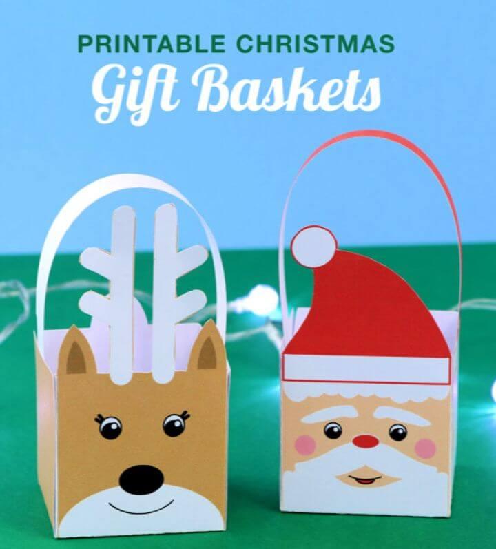 DIY Printable Christmas Baskets