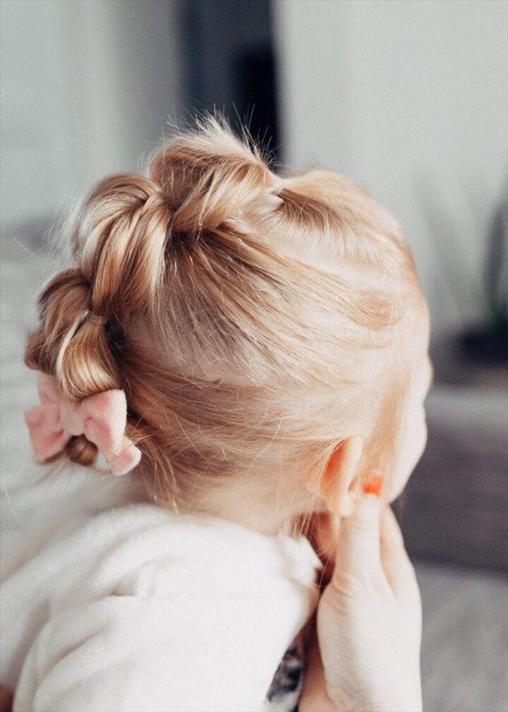 Easy Bubble Ponytail Tutorial for Toddler
