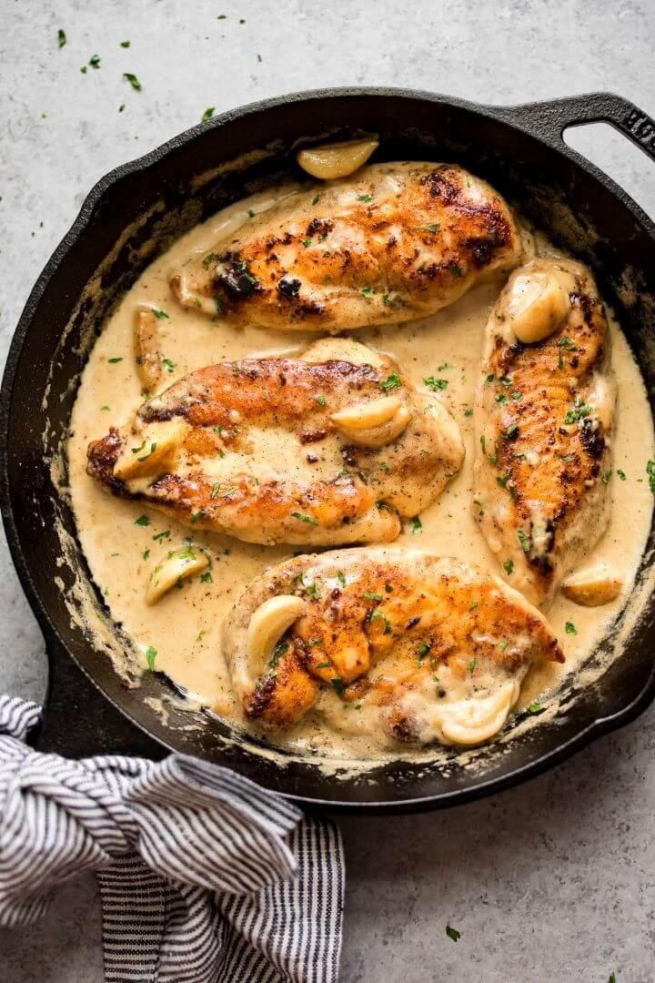 Easy Creamy Garlic Chicken