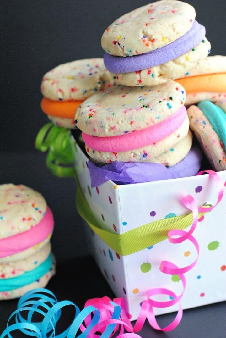 Easy Funfetti Cookies From A Cake Mix
