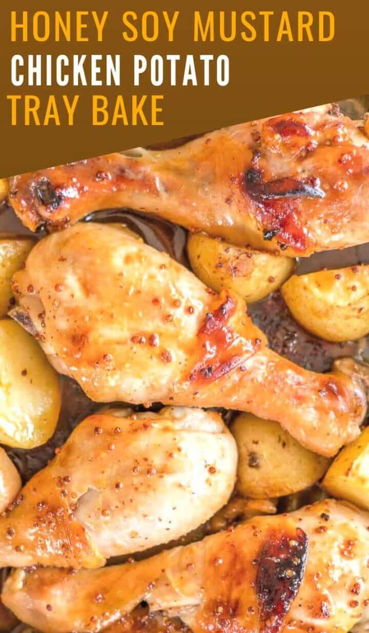 Honey Soy Mustard Chicken Tray Bake