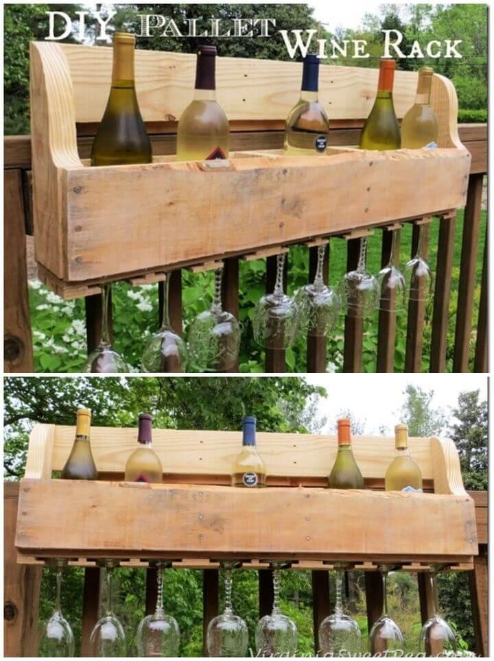 How To Build A DIY Pallet Wine Rack