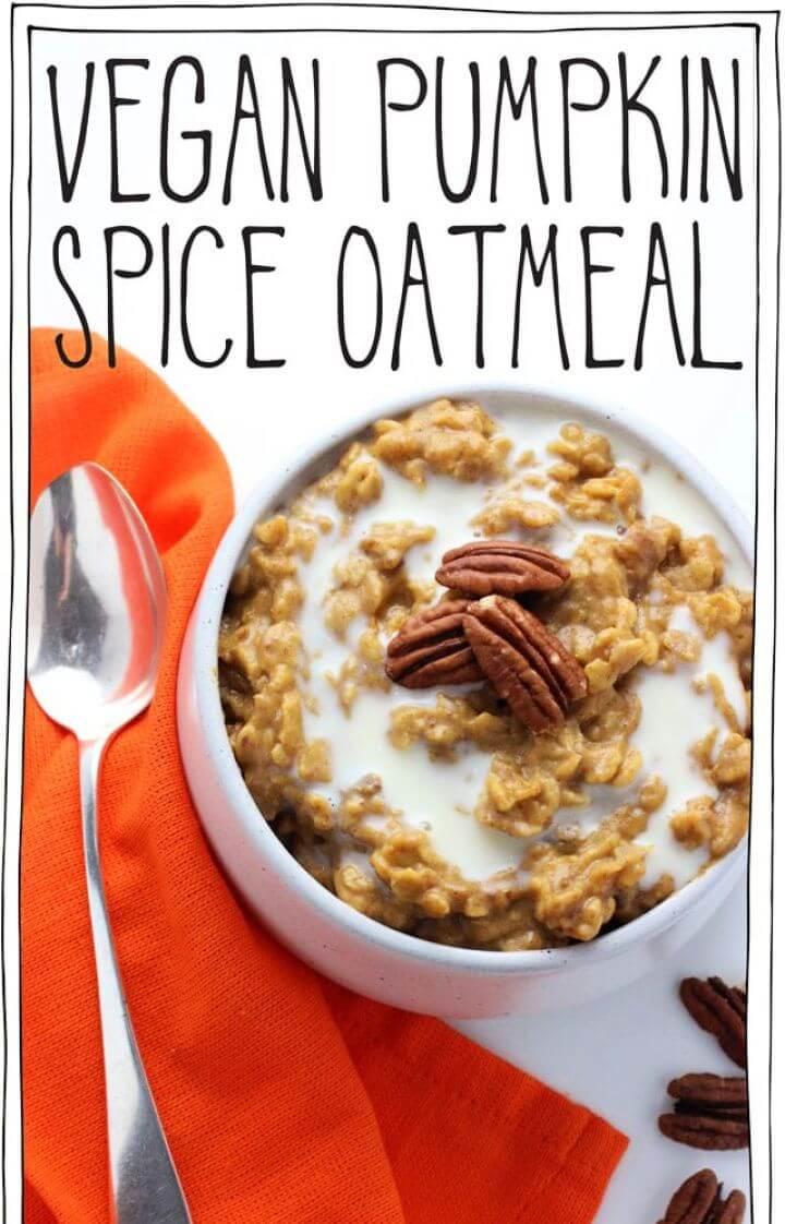 How To DIY Vegan Pumpkin Spice Oatmeal