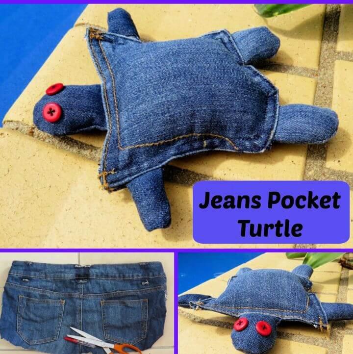 How To Jeans Pocket Turtle Another Clothes Upcycle