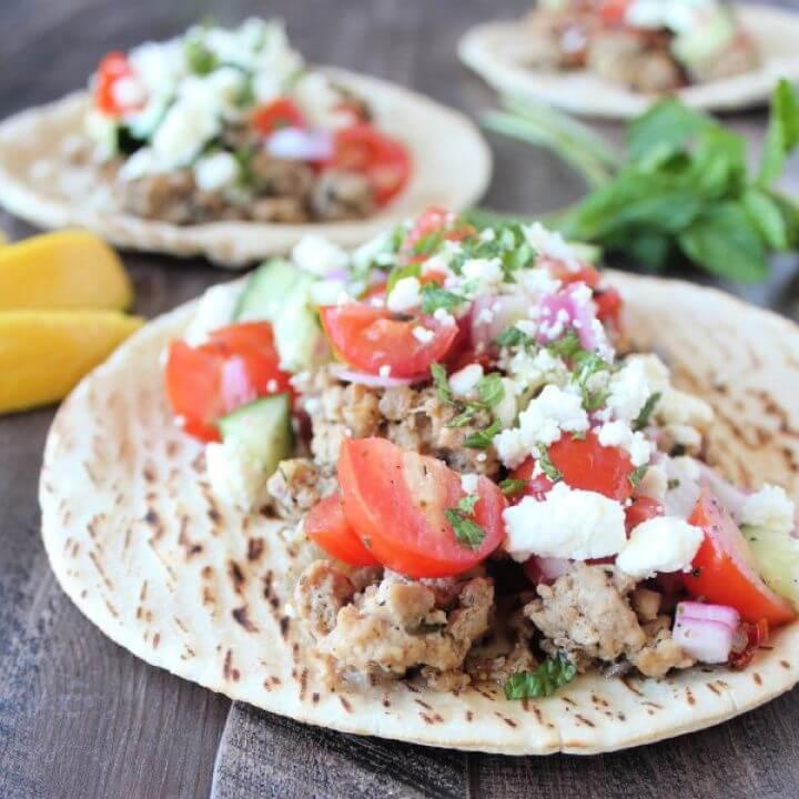 How To Make A DIY Greek Turkey Tacos 2