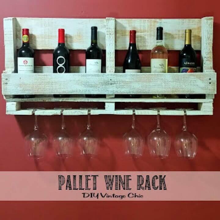 How To Make A DIY Pallet Wine Rack
