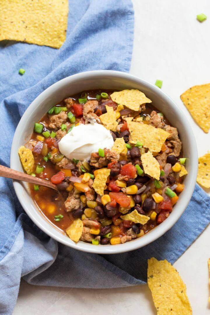 How To Make A DIY Turkey Taco Soup 2