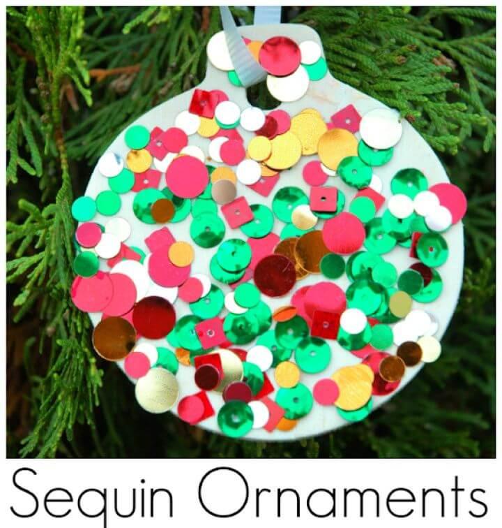 How To Make Your Own DIY Sequin Ornaments