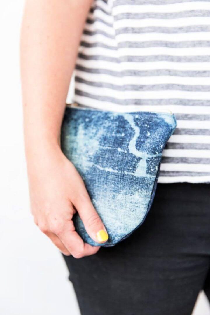 How To Transform Old Jeans Into A Denim Clutch In About An Hour