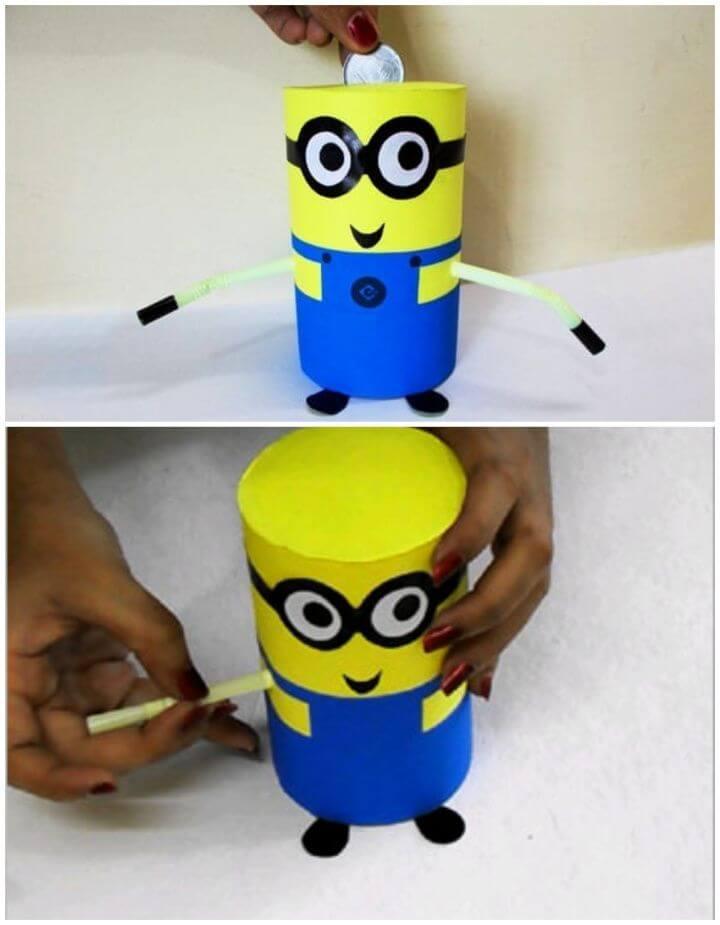 How to Make DIY Recycled Minion Piggy Bank
