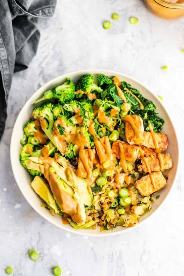 Low Carb Vegan Dinner Bowl