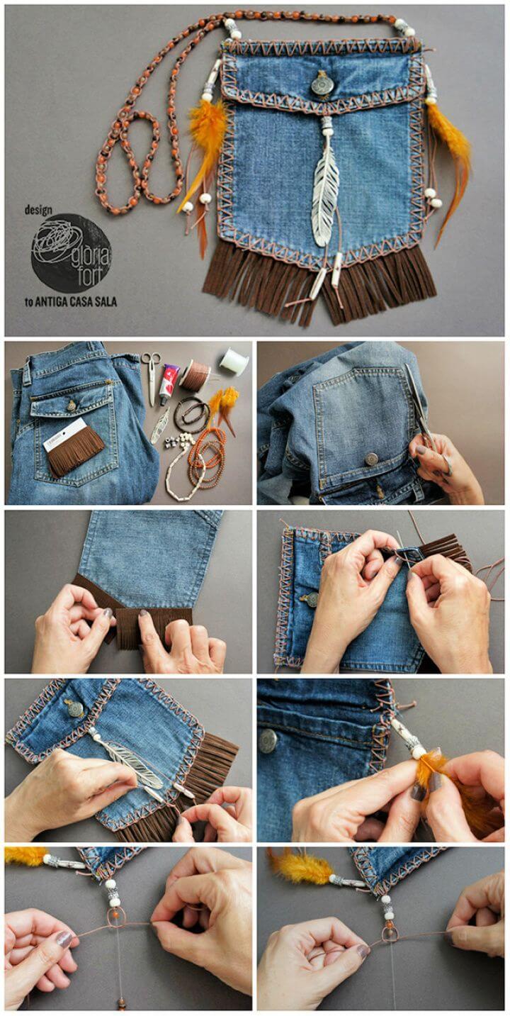 Make A DIY Beg Dari Jeans