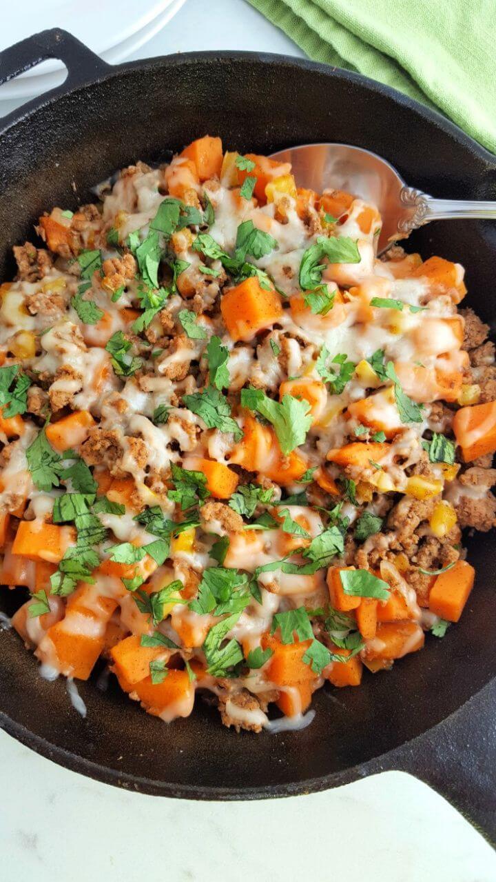 Make A DIY Ground Turkey Sweet Potato Skillet 2