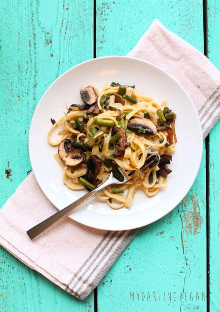 Make A DIY Healthy Vegan Fettuccine Alfredo