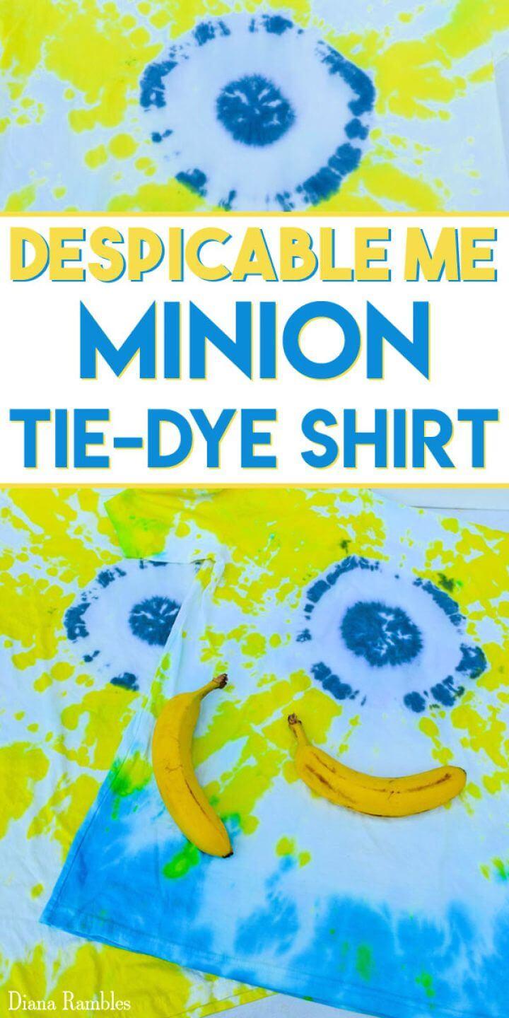 Make A DIY Minion Tie Dye Shirt Tutorial