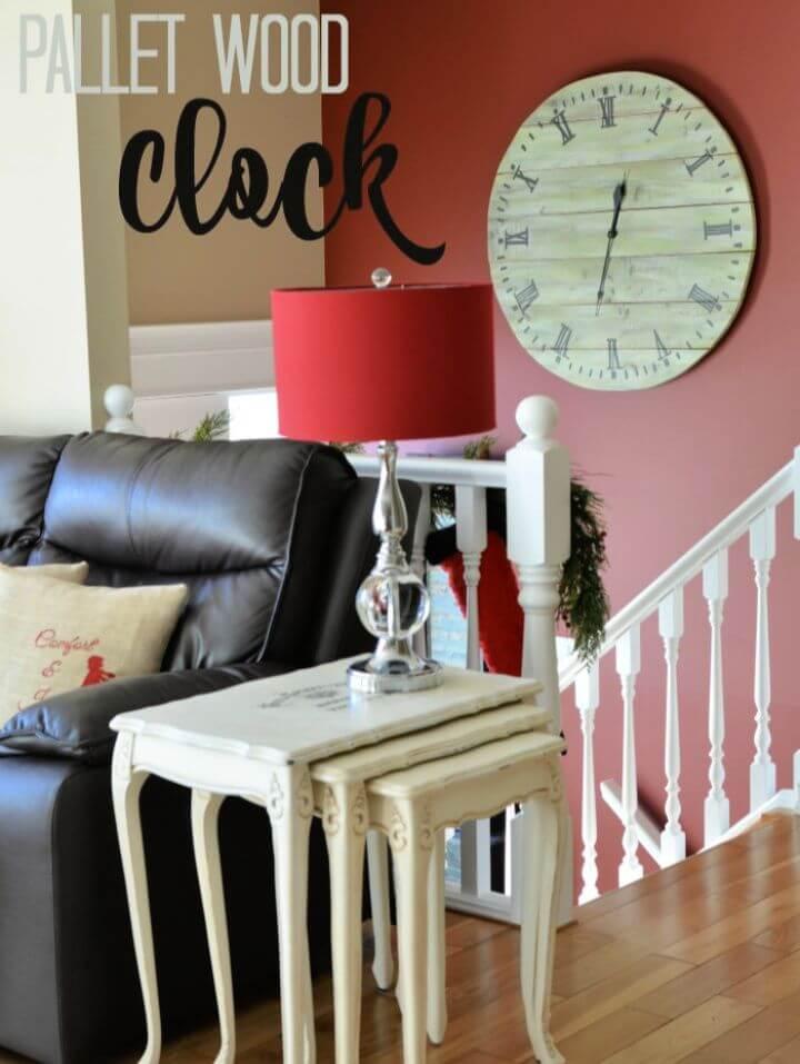 Make A DIY Pallet Wood Clock With BIG Impact