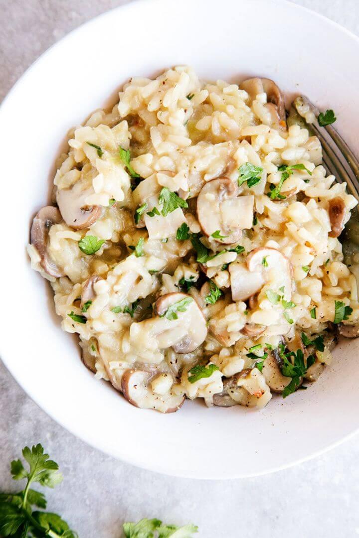 Make Your Own Creamy Mushroom Risotto