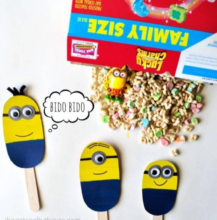 Make Your Own DIY Minion Stick Puppets