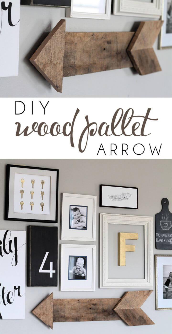 Make Your Own DIY Wood Pallet Arrow