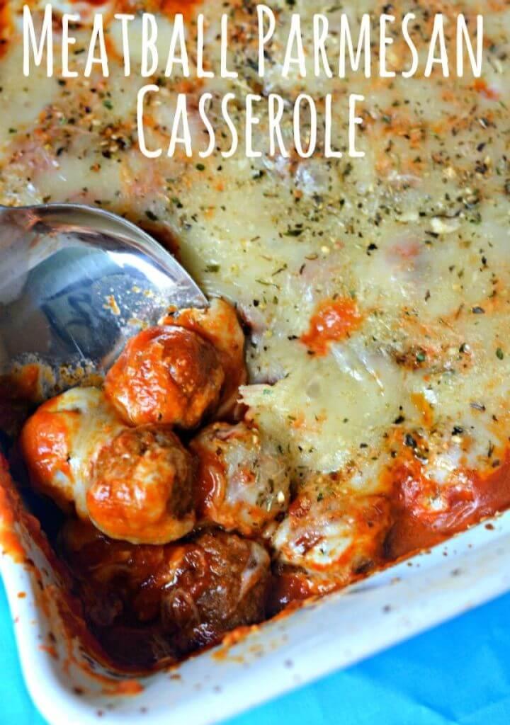 Meatball Parmesan Casserole