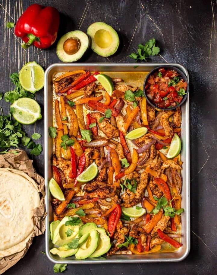 Sheet Pan Chicken Fajitas