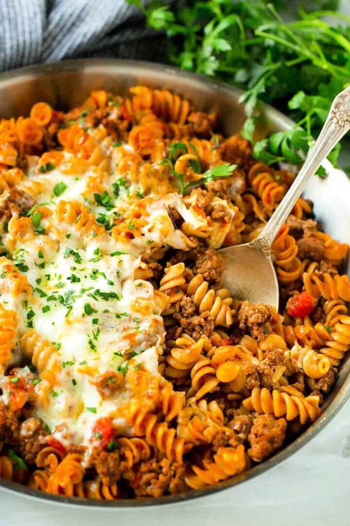 Skinny Lasagna Skillet