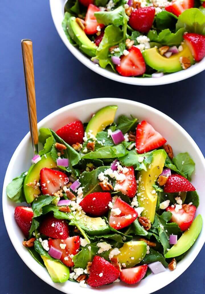 Strawberry Kale Salad