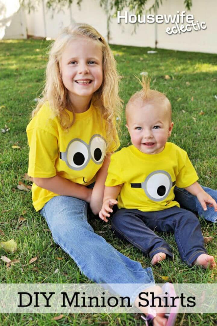 Super And Simple DIY Minion Shirts Gift
