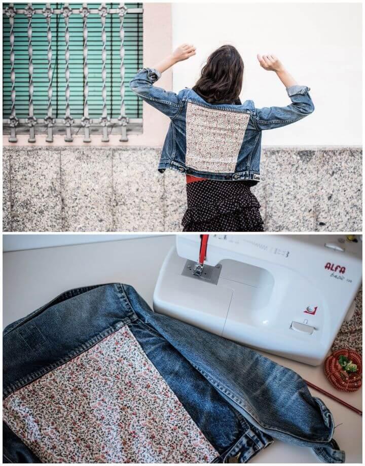 Upcycle Your Denim Jacket With Old Jean
