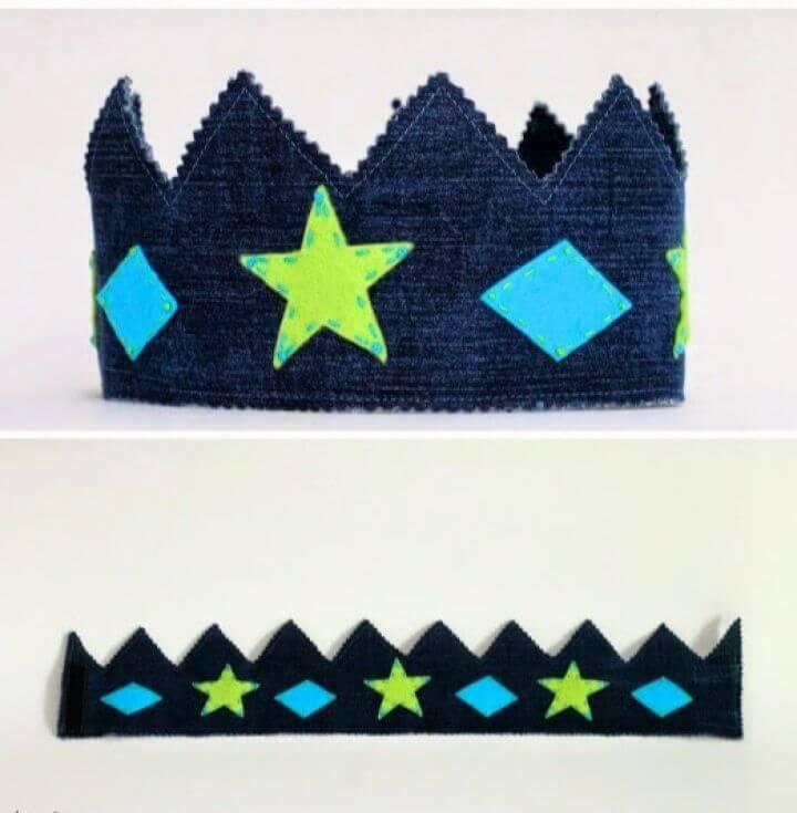 Upcycled Denim Play Crown