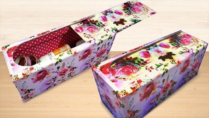 Amazing Recycling Craft Idea from Old Cardboard Box