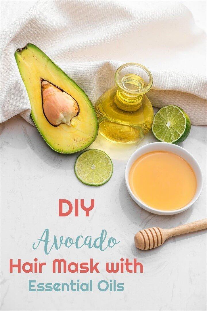 Avocado DIY Hair Mask with Essential Oils
