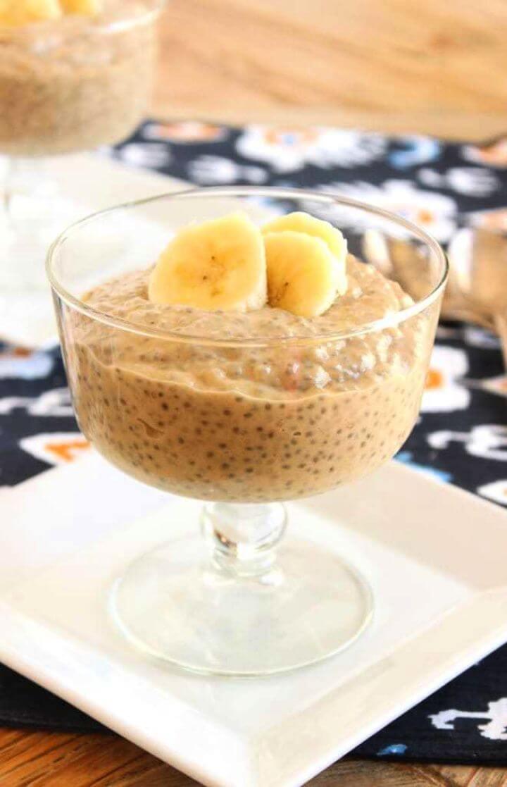 Banana Peanut Butter Chia Seed Pudding