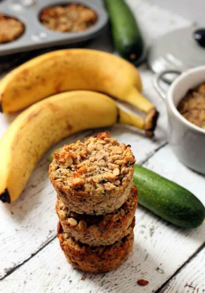 Banana Zucchini Oatmeal Cups