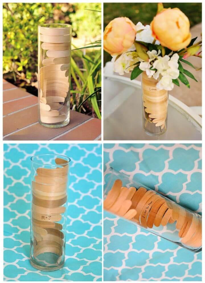 Bending Popsicle Sticks for a Wooden Helix Vase