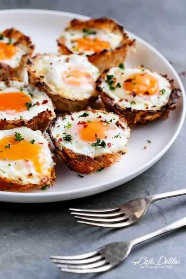 Cauliflower Hash Brown Egg Cups