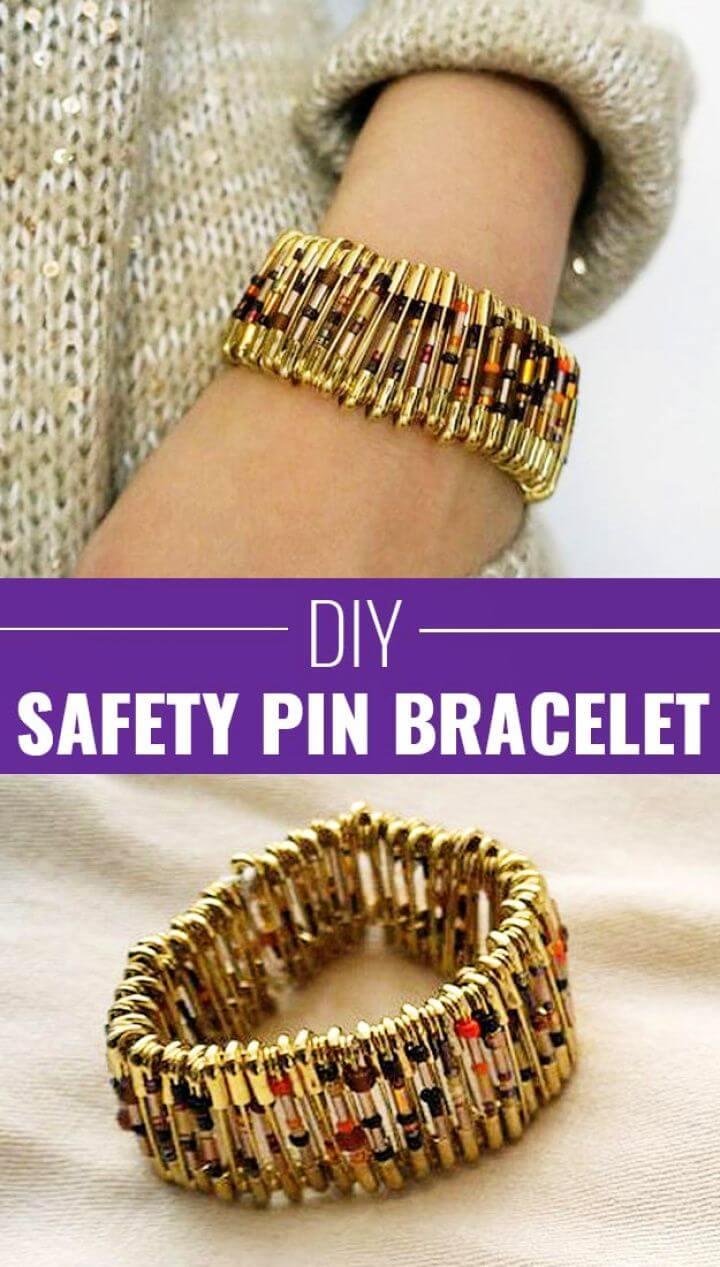 Chic Safety Pin Bracelet
