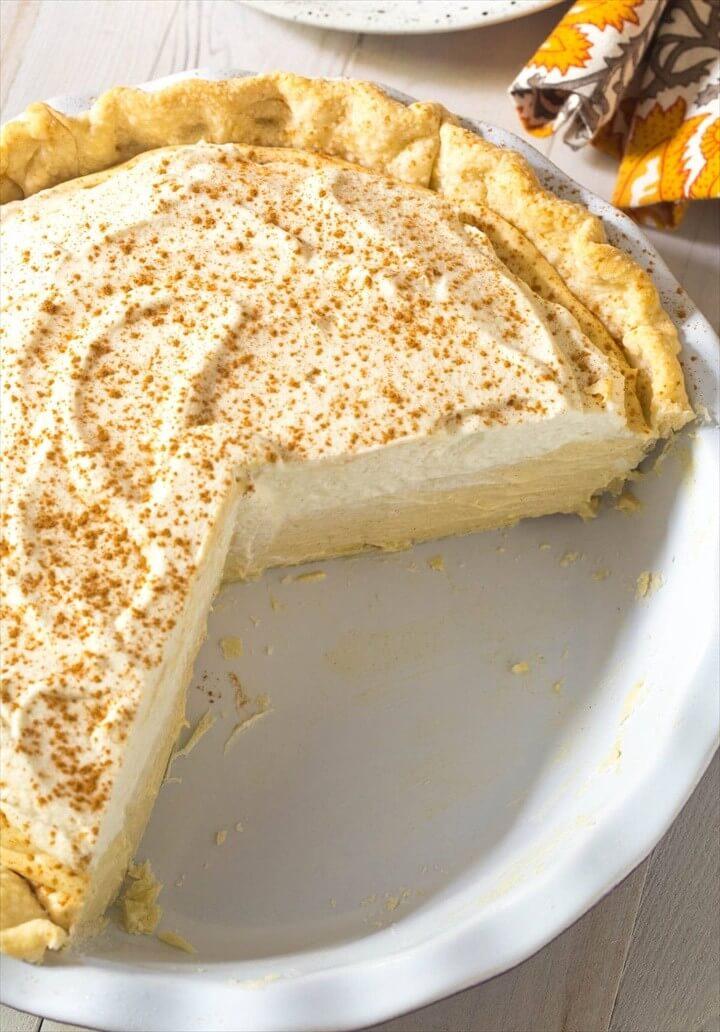 Cinnamon Cream Pie with Brown Sugar Whipped Cream
