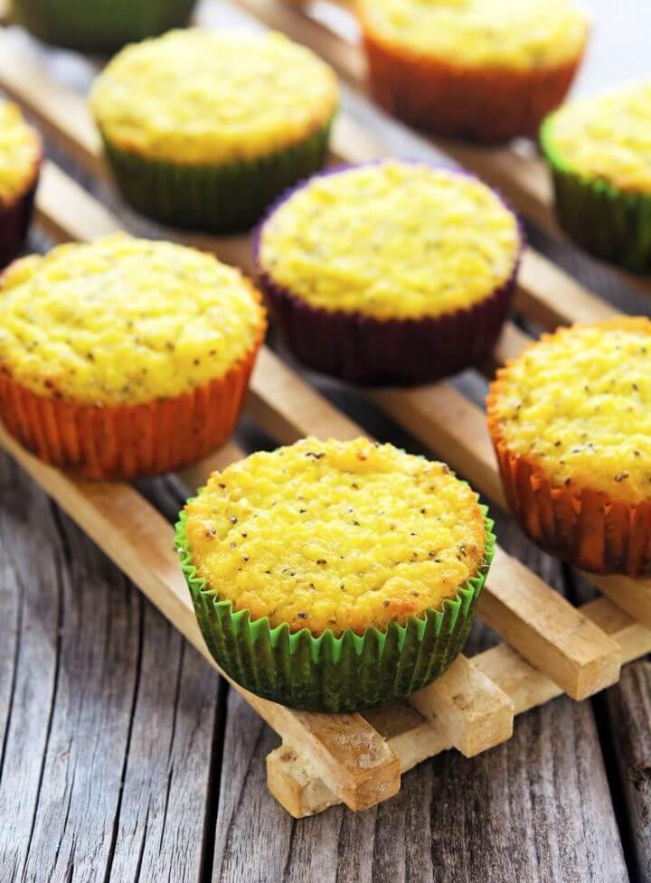 Coconut Lemon Chia Seed Muffins