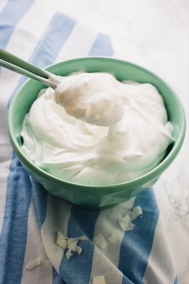 Coconut Whipped Cream 2 Ingredients