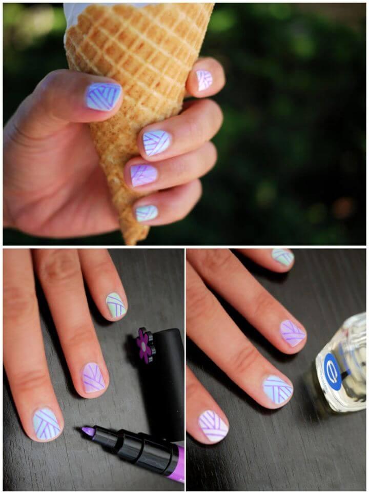 Cool Design On Nail Art